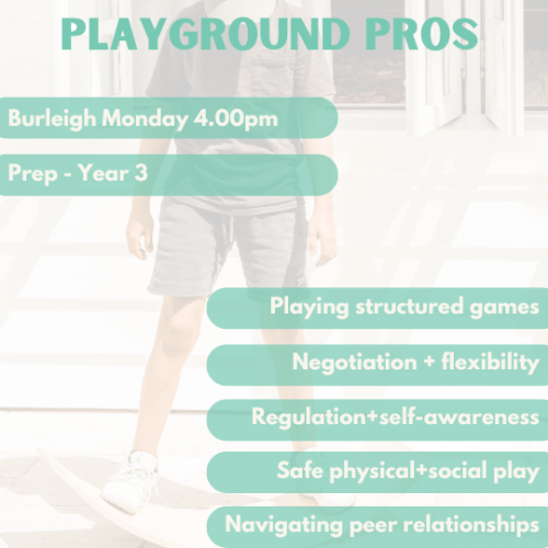 Playground Pro’s | Burleigh | Monday’s at 4.00pm