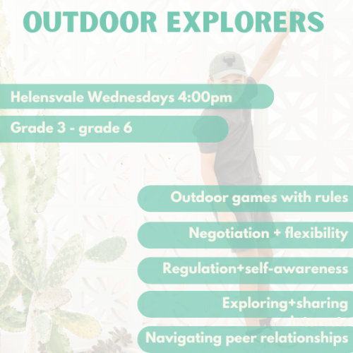 Outdoor Explorers | Helensvale | Wednesday’s at 4:00pm